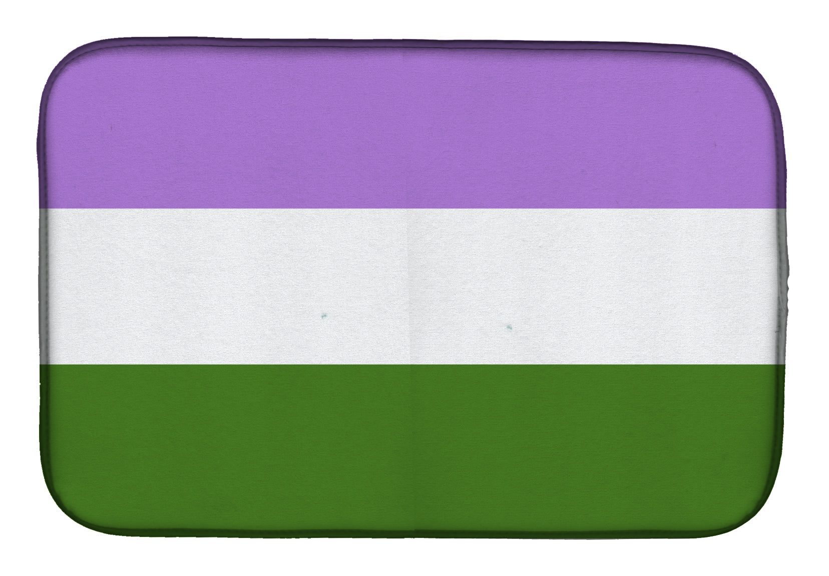 Genderqueer Pride Dish Drying Mat Absorbent Dish Drying Mat Pad for Kitchen Counter Dish Drainer Mat for Countertop, 14 x 21", Multicolor