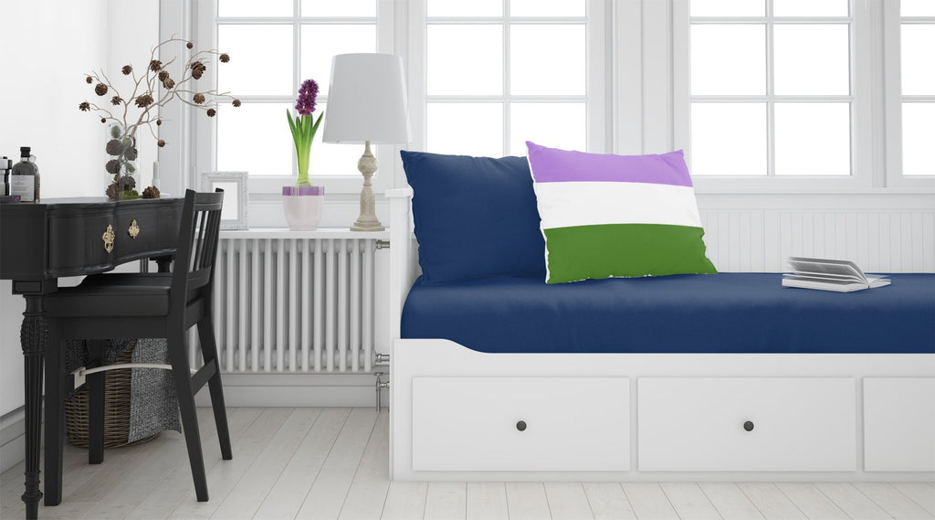 Genderqueer Pride Standard Pillowcase Lightweight Super Soft Easy Care Decorative Artwork Pillowcase, Standard