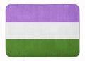 Genderqueer Pride Memory Foam Kitchen Mat Machine Washable Anti-Fatigue Cushion Comfort Bath or Kitchen Rug