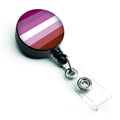 Lesbian Pride Retractable Badge Reel for Nurses ID Badge Holder with Clip Retractable Employee Badge Holder, Belt Clip
