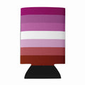 Lesbian Pride Can or Bottle Hugger Cooler Sleeve for Standard 12 oz Cans, Insulated Foam Beer & Soda Can Hugger Reusable