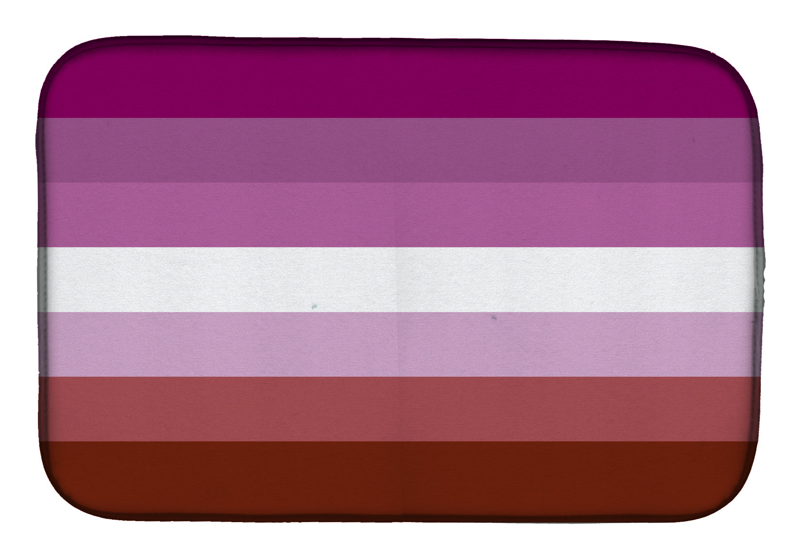 Lesbian Pride Dish Drying Mat Absorbent Dish Drying Mat Pad for Kitchen Counter Dish Drainer Mat for Countertop, 14 x 21", Multicolor
