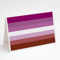 Lesbian Pride Greeting Cards Pack of 8 Blank Cards with Envelopes Whimsical A7 Size 5x7