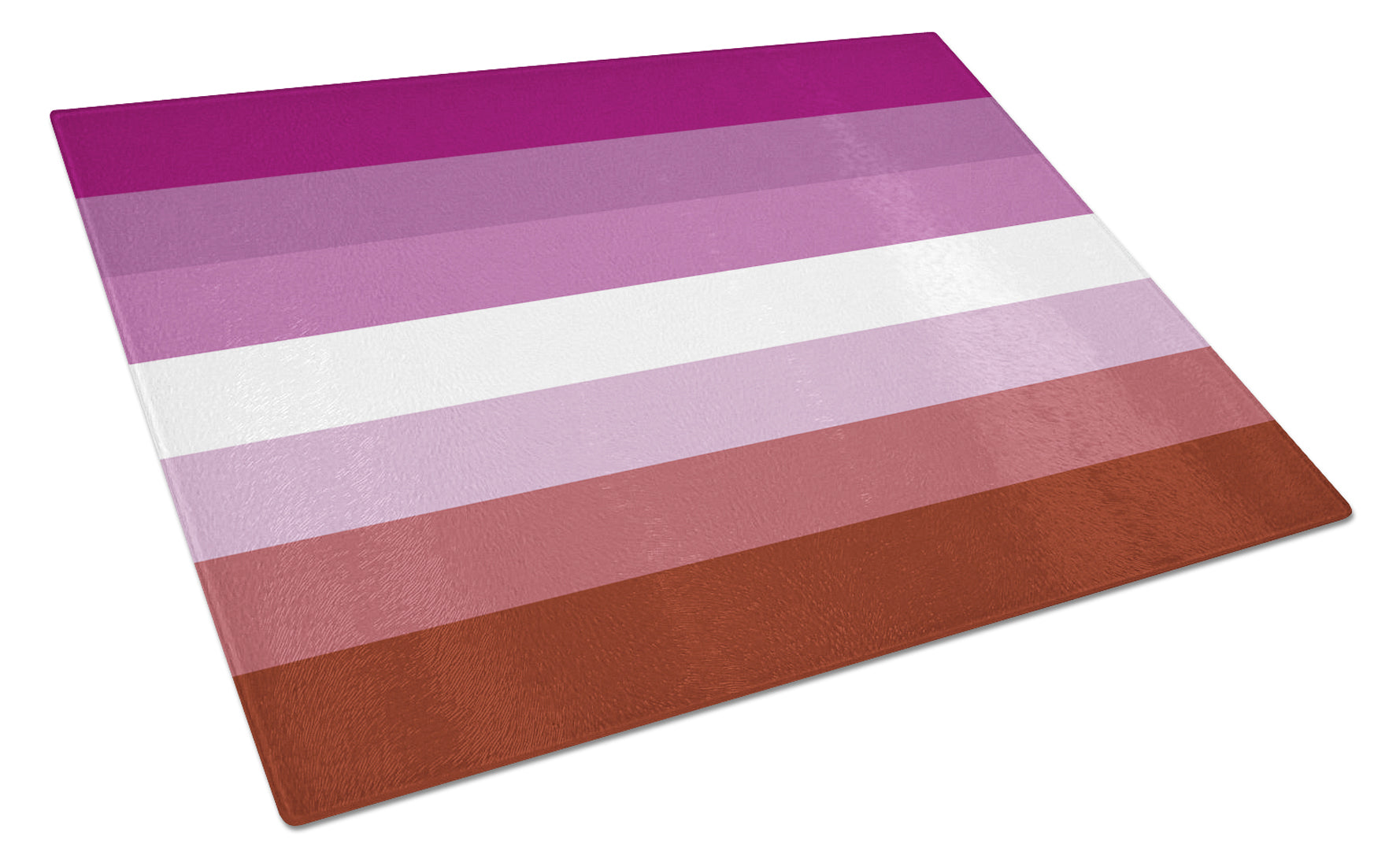 Lesbian Pride Cutting Board Tempered Glass Kitchen Cutting Surface, Heat Resistant Chopping, Non-Slip Feet, Food Prep & Serving