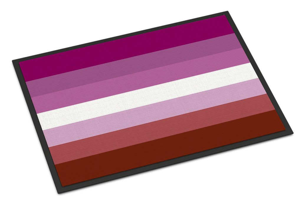 Lesbian Pride Doormat Indoor Outdoor 18H X 27W Front Door Mat Rugs for Entryway, Non Slip Washable