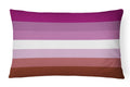 Lesbian Pride Decorative Throw Pillow 12x16 Indoor Outdoor Accent Cushion, Fabric Cover with Insert for Sofa, Bed, Porch & Living Room