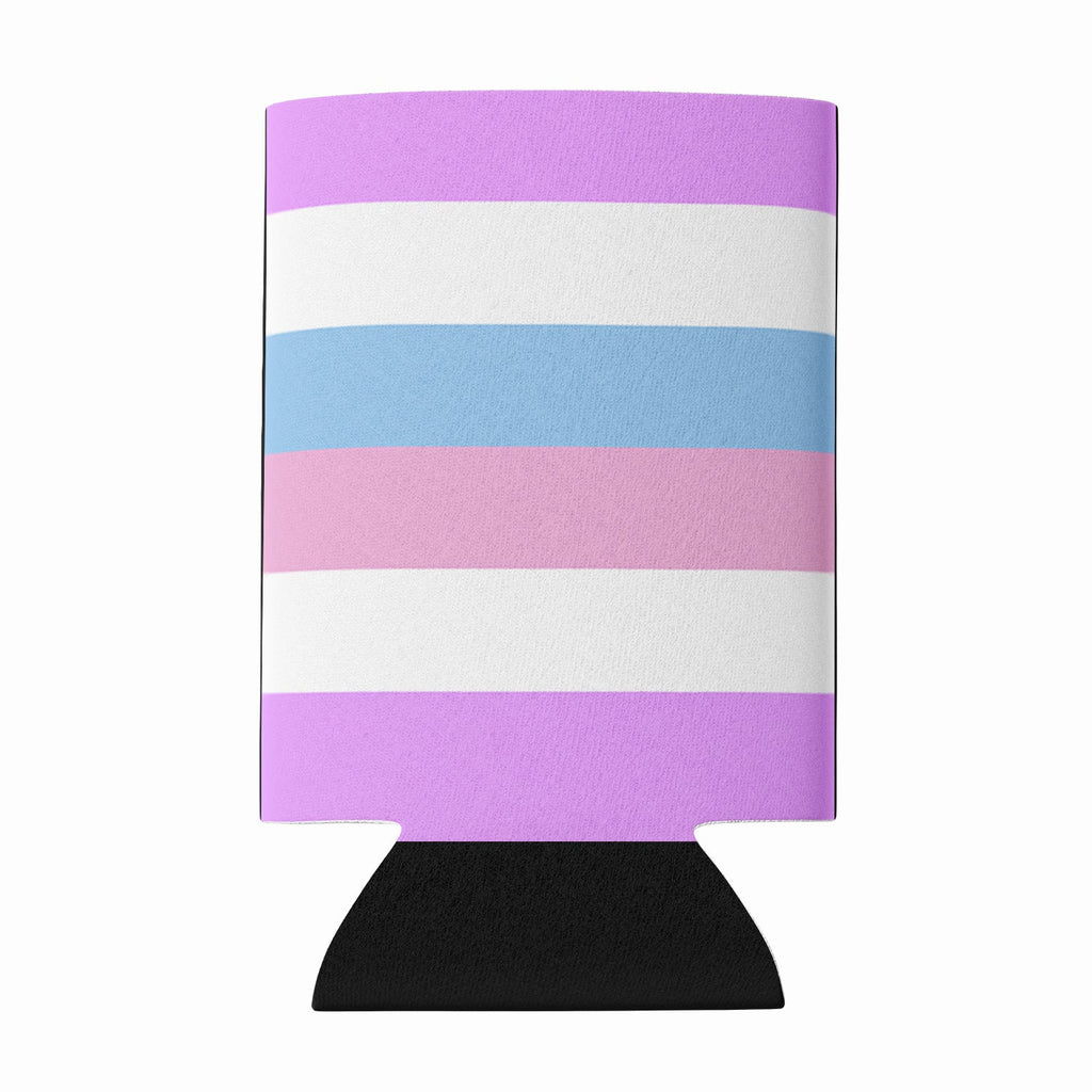 Bigender Pride Can or Bottle Hugger Cooler Sleeve for Standard 12 oz Cans, Insulated Foam Beer & Soda Can Hugger Reusable