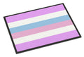 Bigender Pride Doormat Indoor Outdoor 24H X 36W Front Door Mat Rugs for Entryway, Non Slip Washable Low Pile,