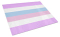 Bigender Pride Cutting Board Tempered Glass Kitchen Cutting Surface, Heat Resistant Chopping, Non-Slip Feet, Food Prep & Serving