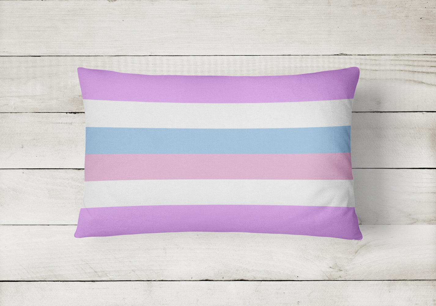 Bigender Pride Decorative Throw Pillow 12x16 Indoor Outdoor Accent Cushion, Fabric Cover with Insert for Sofa, Bed, Porch & Living Room