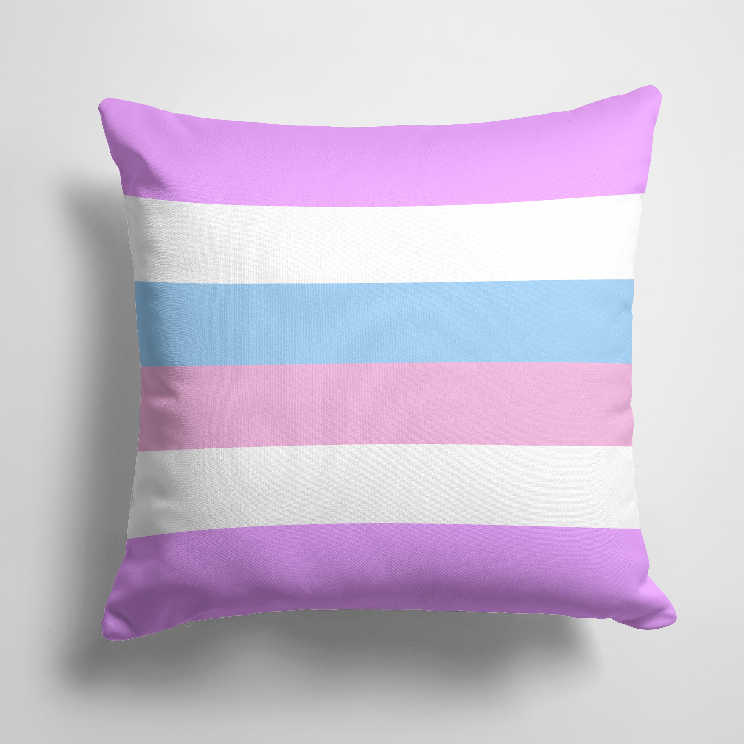 Bigender Pride Decorative Throw Pillow 14x14 Indoor Outdoor Accent Cushion, Fabric Cover with Insert for Sofa, Bed, Porch & Living Room