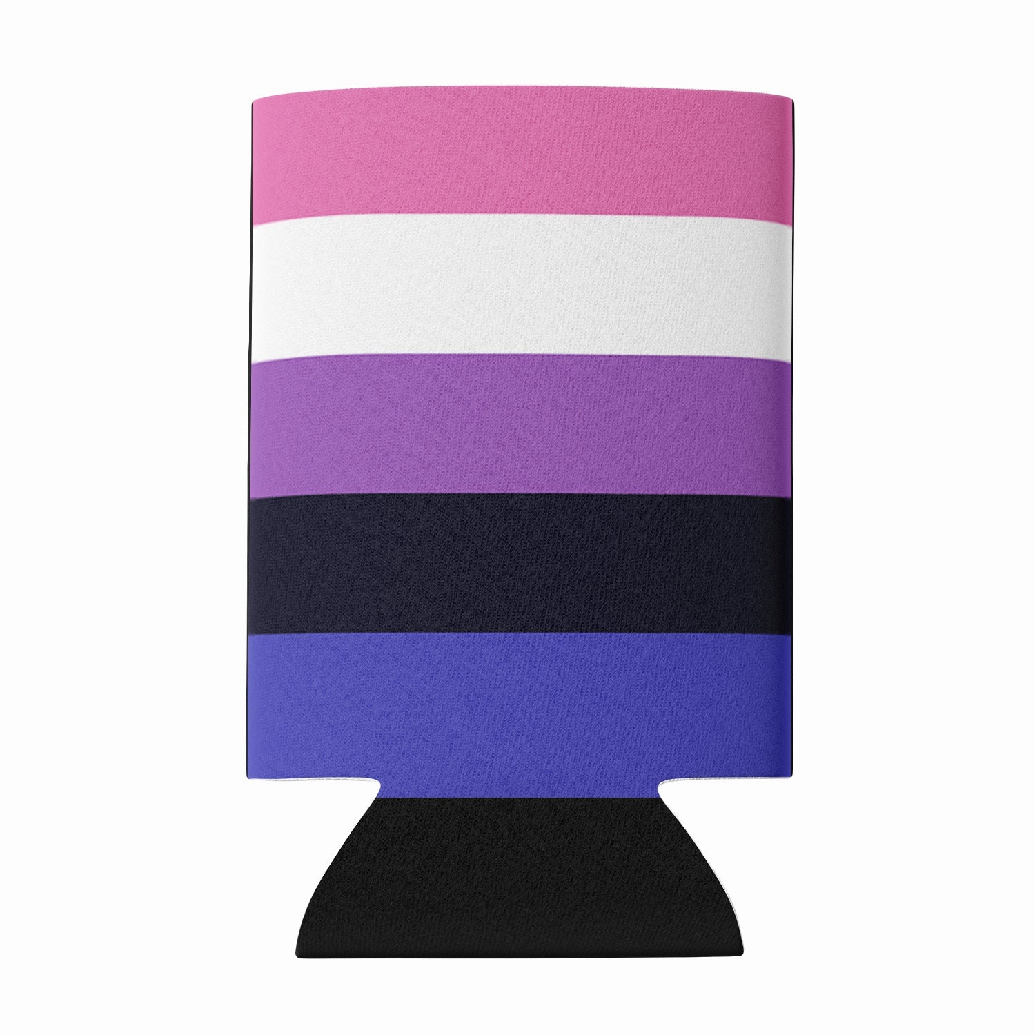 Genderfluid Pride Can or Bottle Hugger Cooler Sleeve for Standard 12 oz Cans, Insulated Foam Beer & Soda Can Hugger Reusable