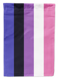 Genderfluid Pride House Flag 28x40 Porch Sleeve Pole Decorative Outside Yard Banner Artwork Wall Hanging, Polyester