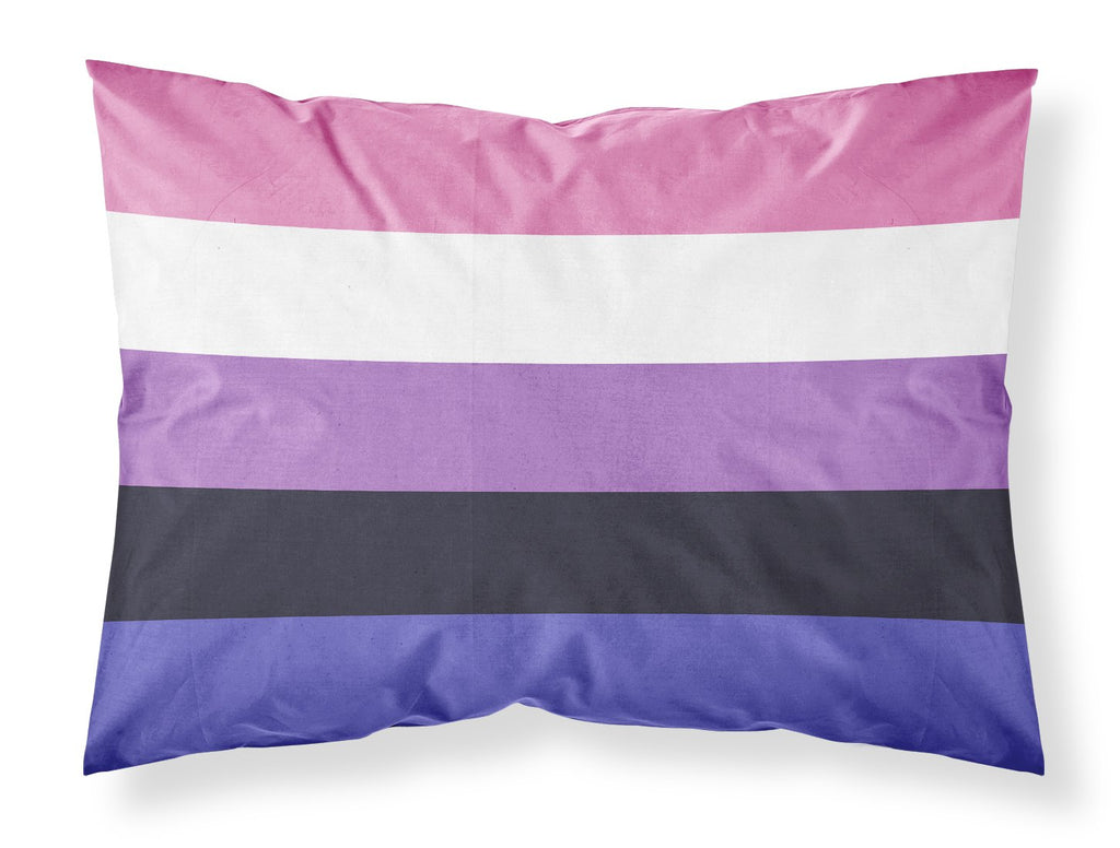 Genderfluid Pride Standard Pillowcase Lightweight Super Soft Easy Care Decorative Artwork Pillowcase, Standard