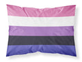 Genderfluid Pride Standard Pillowcase Lightweight Super Soft Easy Care Decorative Artwork Pillowcase, Standard