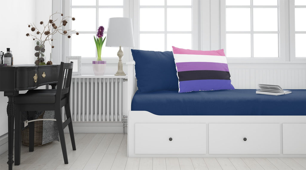 Genderfluid Pride Standard Pillowcase Lightweight Super Soft Easy Care Decorative Artwork Pillowcase, Standard