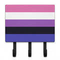 Genderfluid Pride Leash or Key Holder Wall Hooks, Coat Rack Wall Mount, for Hanging Keys, Towels, Aprons, Leashes