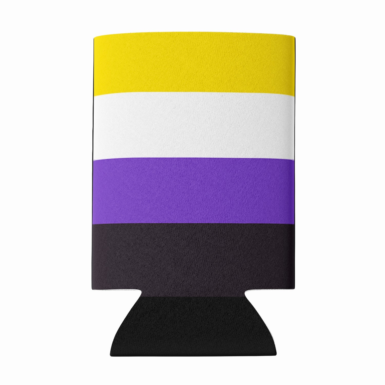 Nonbinary Pride Can or Bottle Hugger Cooler Sleeve for Standard 12 oz Cans, Insulated Foam Beer & Soda Can Hugger Reusable