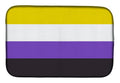 Nonbinary Pride Dish Drying Mat Absorbent Dish Drying Mat Pad for Kitchen Counter Dish Drainer Mat for Countertop, 14 x 21", Multicolor
