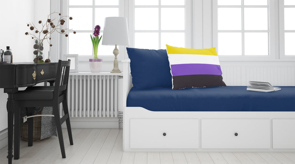 Nonbinary Pride Standard Pillowcase Lightweight Super Soft Easy Care Decorative Artwork Pillowcase, Standard