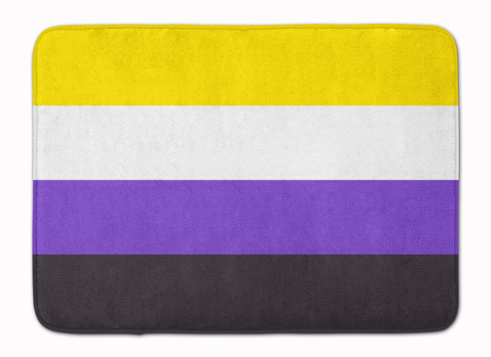 Nonbinary Pride Memory Foam Kitchen Mat Machine Washable Anti-Fatigue Cushion Comfort Bath or Kitchen Rug