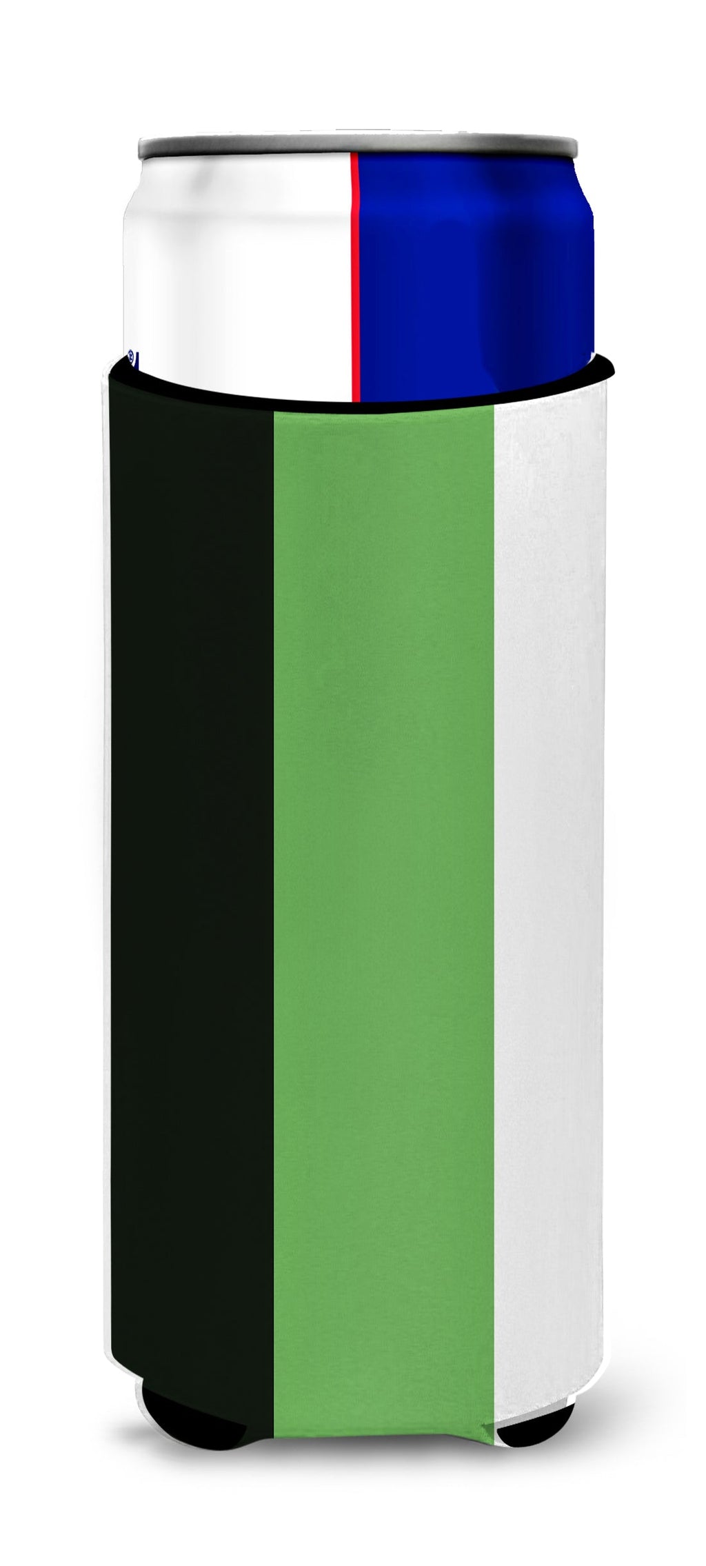 Neutrois Pride Slim Can Hugger , Insulated Foam Hugger for 12 oz Slim Cans, Beer Bottles & Water Bottles, Printed in USA