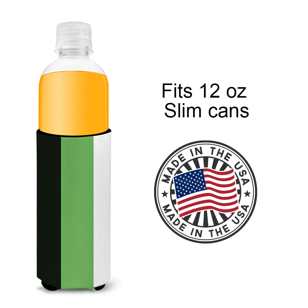 Neutrois Pride Slim Can Hugger , Insulated Foam Hugger for 12 oz Slim Cans, Beer Bottles & Water Bottles, Printed in USA