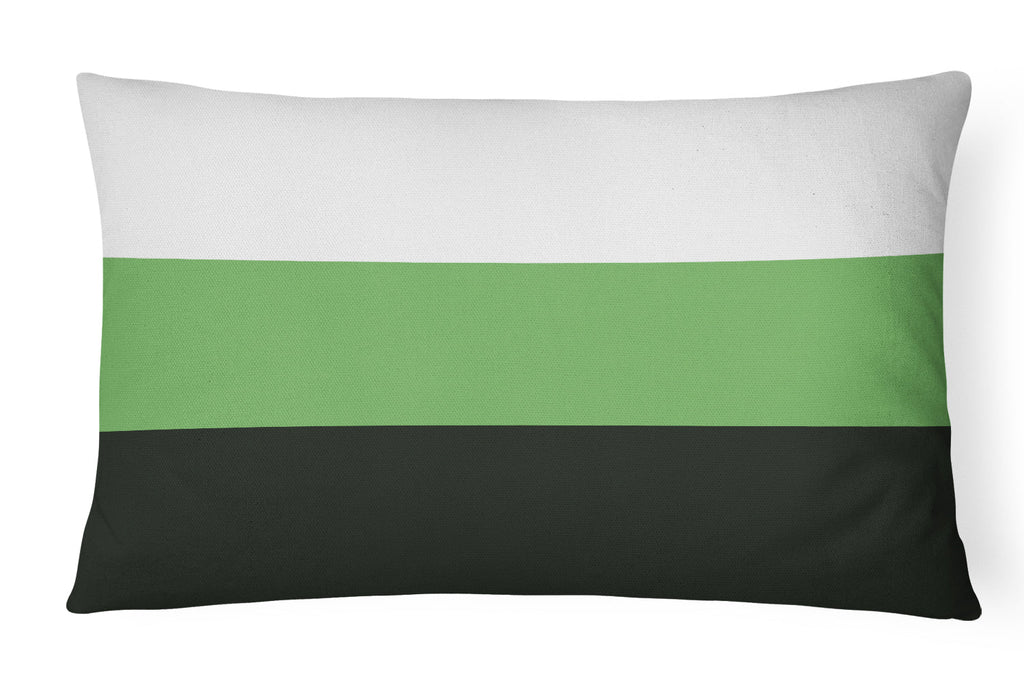 Neutrois Pride Decorative Throw Pillow 12x16 Indoor Outdoor Accent Cushion, Fabric Cover with Insert for Sofa, Bed, Porch & Living Room