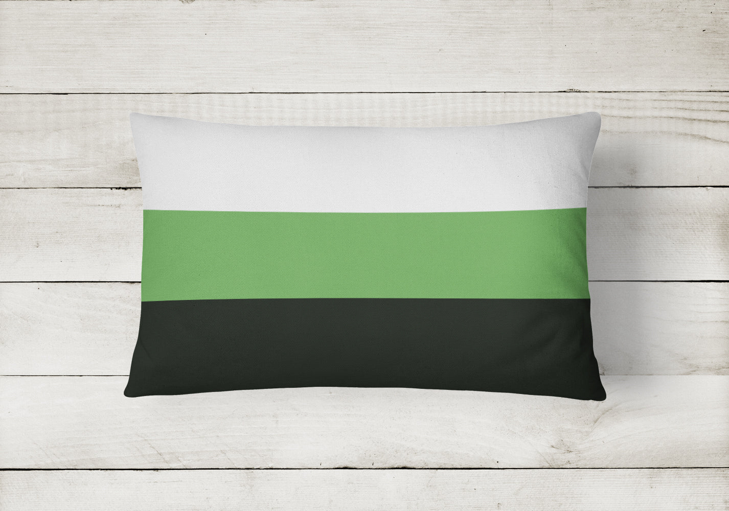 Neutrois Pride Decorative Throw Pillow 12x16 Indoor Outdoor Accent Cushion, Fabric Cover with Insert for Sofa, Bed, Porch & Living Room