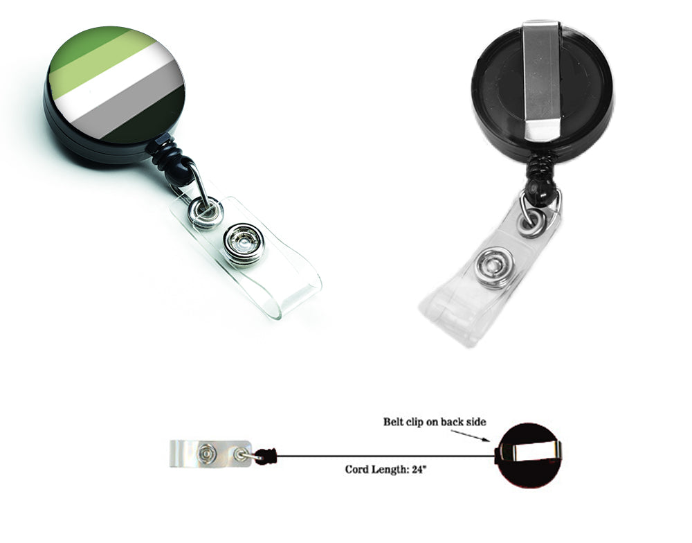Aronmantic Pride Retractable Badge Reel for Nurses ID Badge Holder with Clip Retractable Employee Badge Holder, Belt Clip
