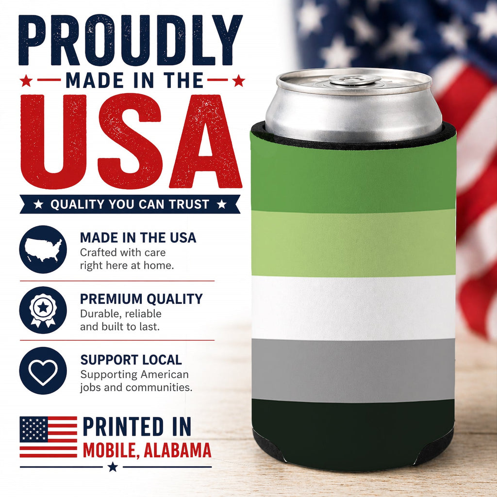 Aronmantic Pride Can or Bottle Hugger Cooler Sleeve for Standard 12 oz Cans, Insulated Foam Beer & Soda Can Hugger Reusable