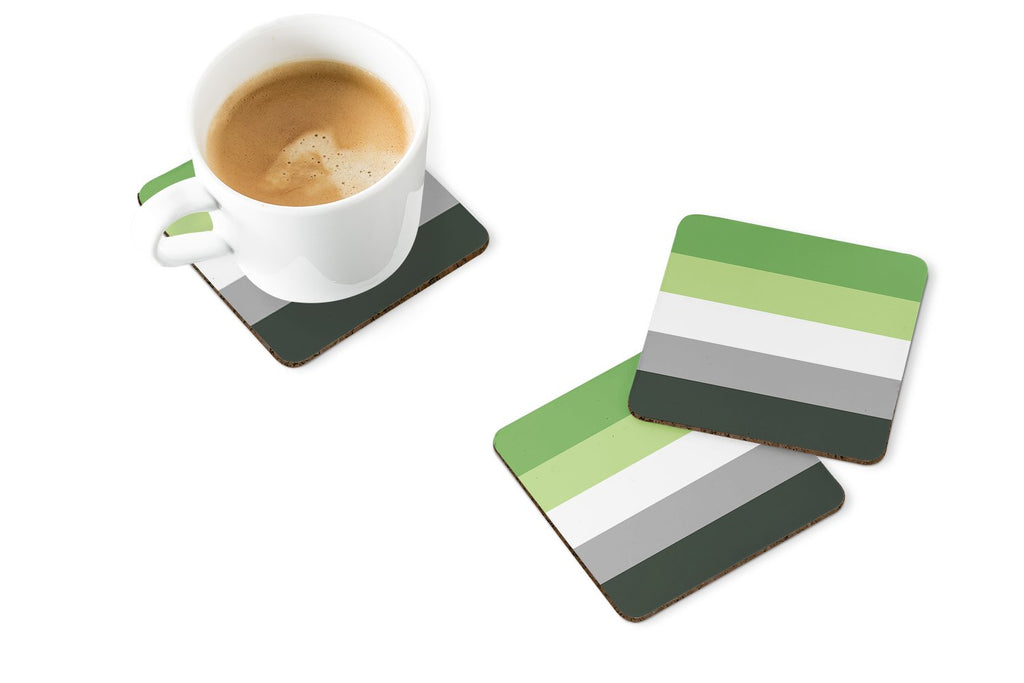 Aronmantic Pride Foam Coasters Set of 4 Cup Coasters for Indoor Outdoor, Tabletop Protection, Anti Slip, Mouse pad Material