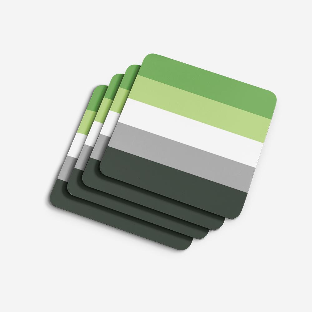 Aronmantic Pride Foam Coasters Set of 4 Cup Coasters for Indoor Outdoor, Tabletop Protection, Anti Slip, Mouse pad Material