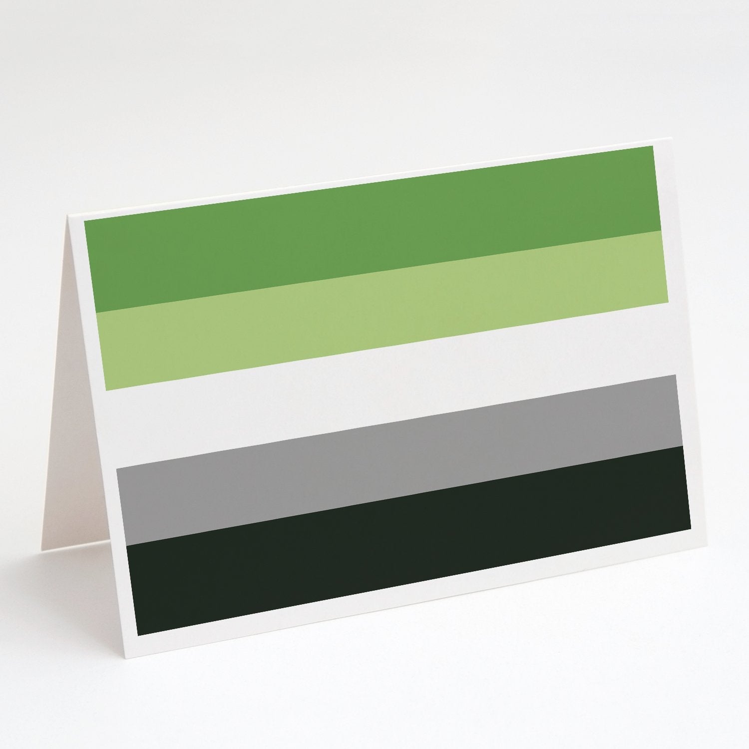 Aronmantic Pride Greeting Cards Pack of 8 Blank Cards with Envelopes Whimsical A7 Size 5x7