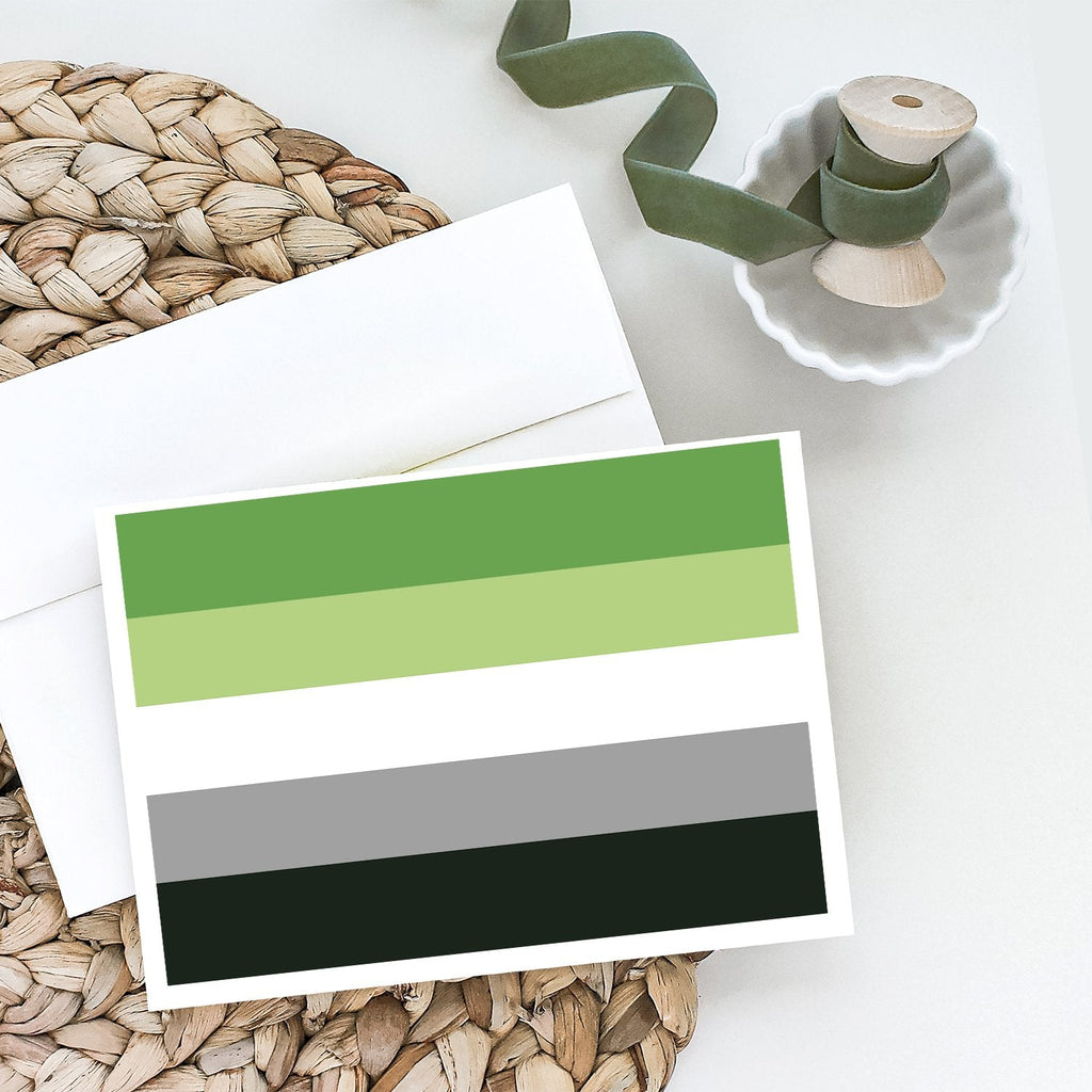 Aronmantic Pride Greeting Cards Pack of 8 Blank Cards with Envelopes Whimsical A7 Size 5x7