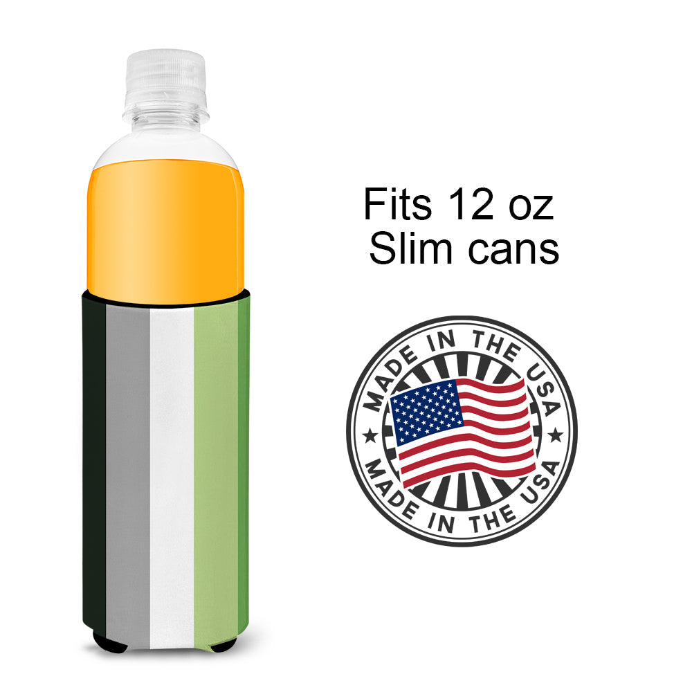 Aronmantic Pride Slim Can Hugger , Insulated Foam Hugger for 12 oz Slim Cans, Beer Bottles & Water Bottles, Printed in USA