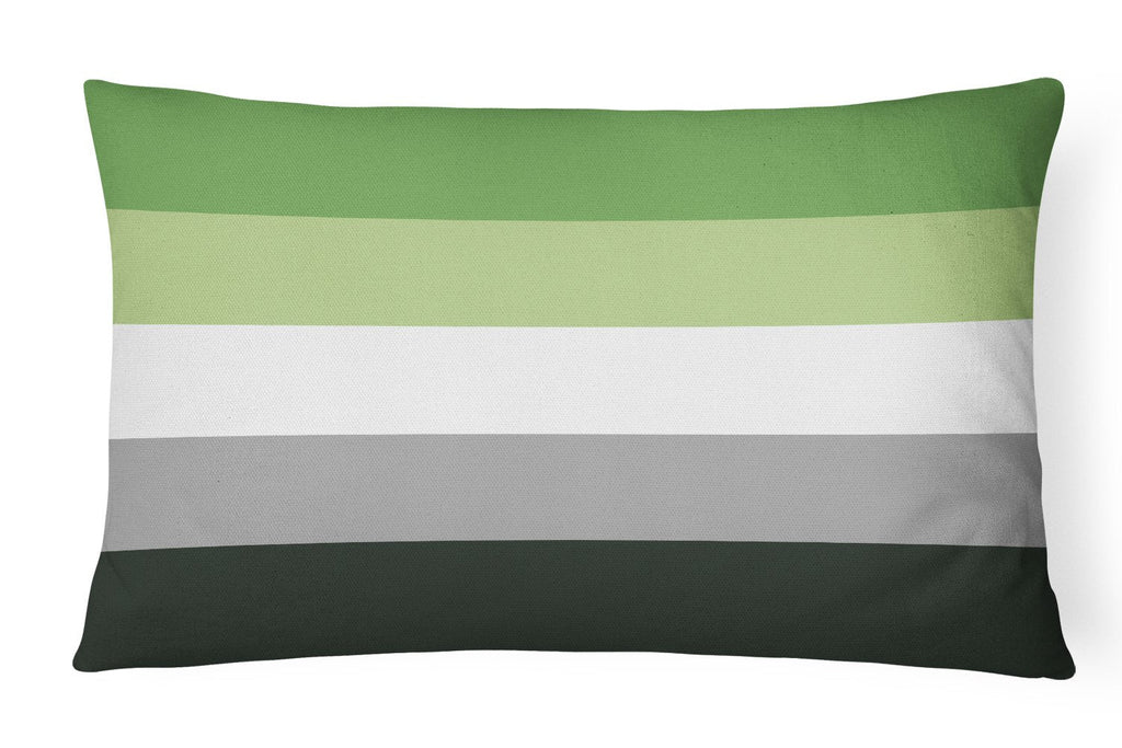 Aronmantic Pride Decorative Throw Pillow 12x16 Indoor Outdoor Accent Cushion, Fabric Cover with Insert for Sofa, Bed, Porch & Living Room