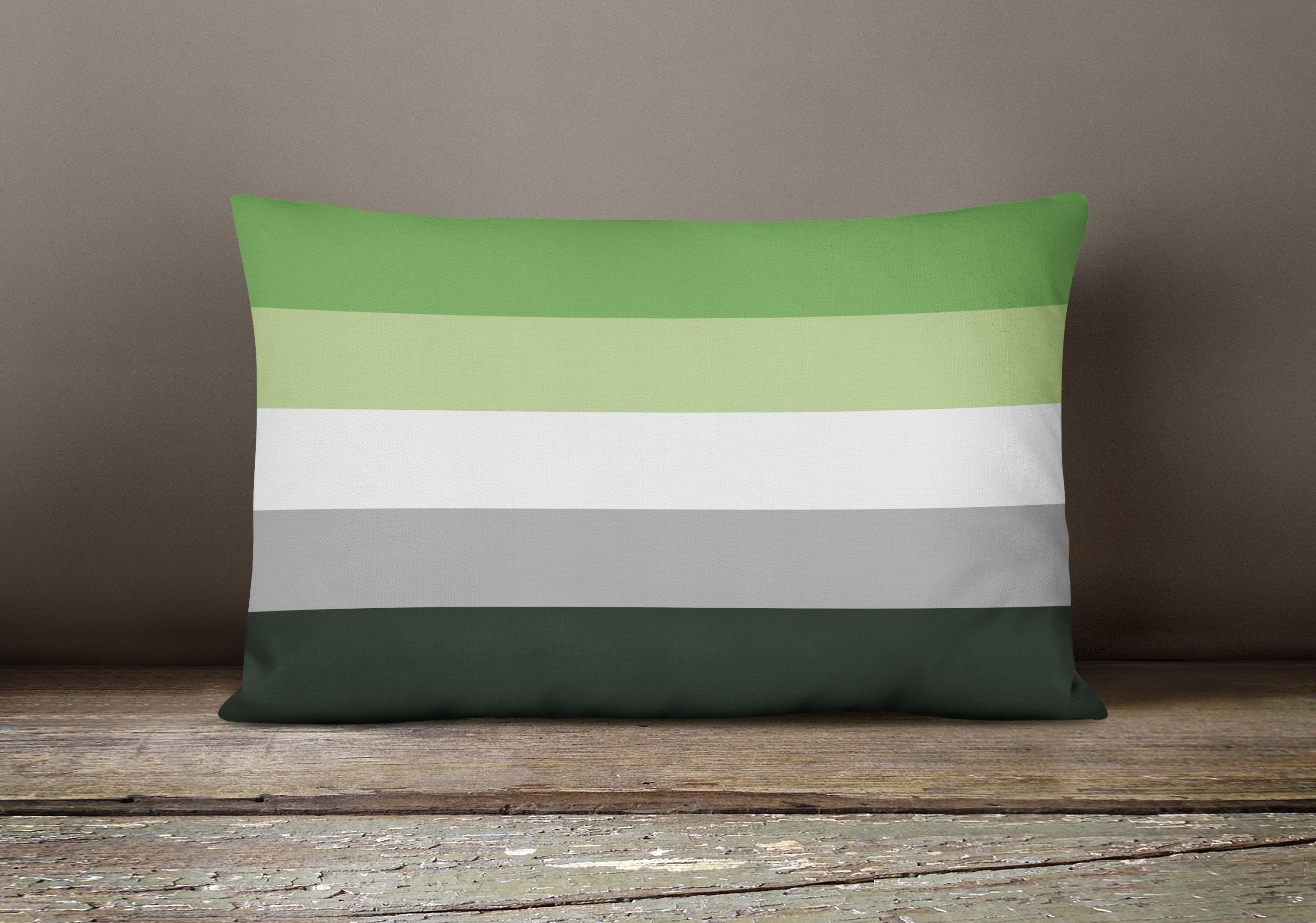 Aronmantic Pride Decorative Throw Pillow 12x16 Indoor Outdoor Accent Cushion, Fabric Cover with Insert for Sofa, Bed, Porch & Living Room