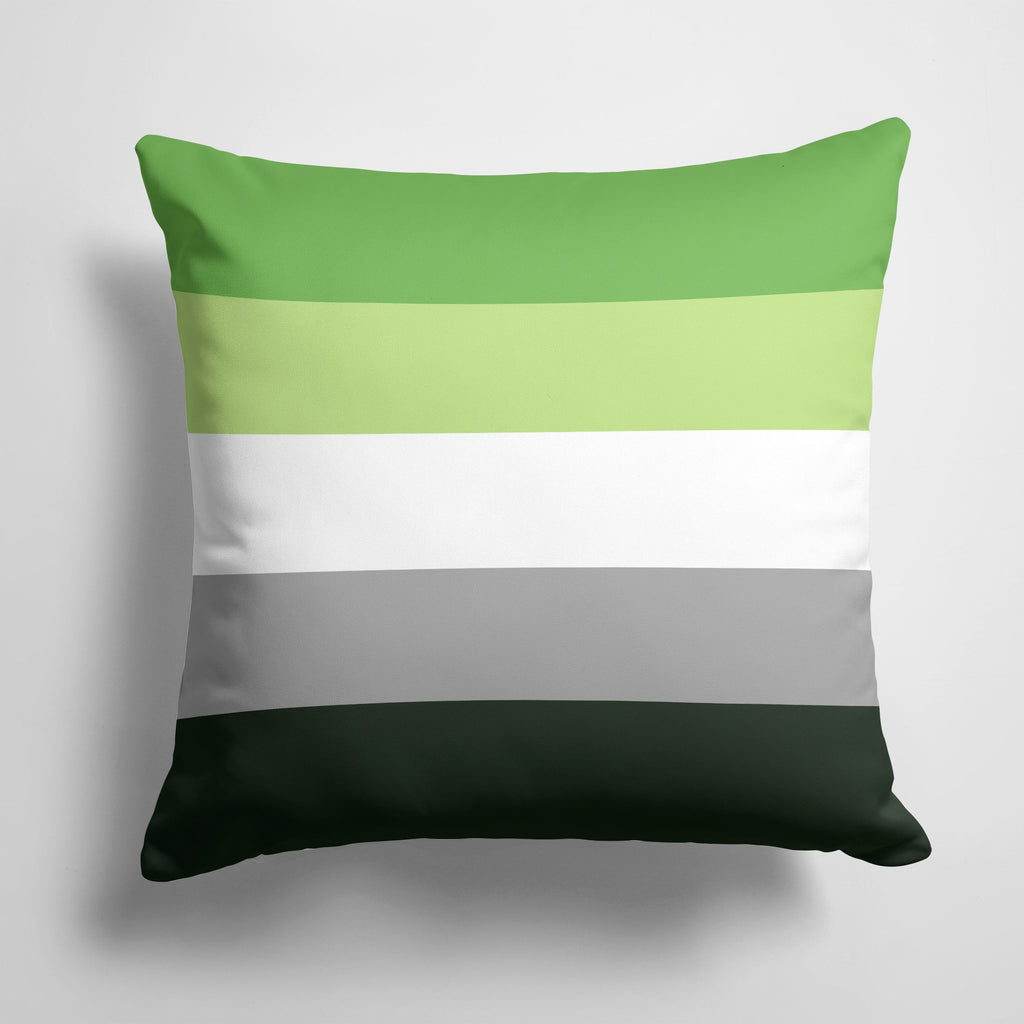 Aronmantic Pride Decorative Throw Pillow 14x14 Indoor Outdoor Accent Cushion, Fabric Cover with Insert for Sofa, Bed, Porch & Living Room