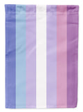 Bigender Pride House Flag 28x40 Porch Sleeve Pole Decorative Outside Yard Banner Artwork Wall Hanging, Polyester