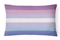 Bigender Pride Decorative Throw Pillow 12x16 Indoor Outdoor Accent Cushion, Fabric Cover with Insert for Sofa, Bed, Porch & Living Room
