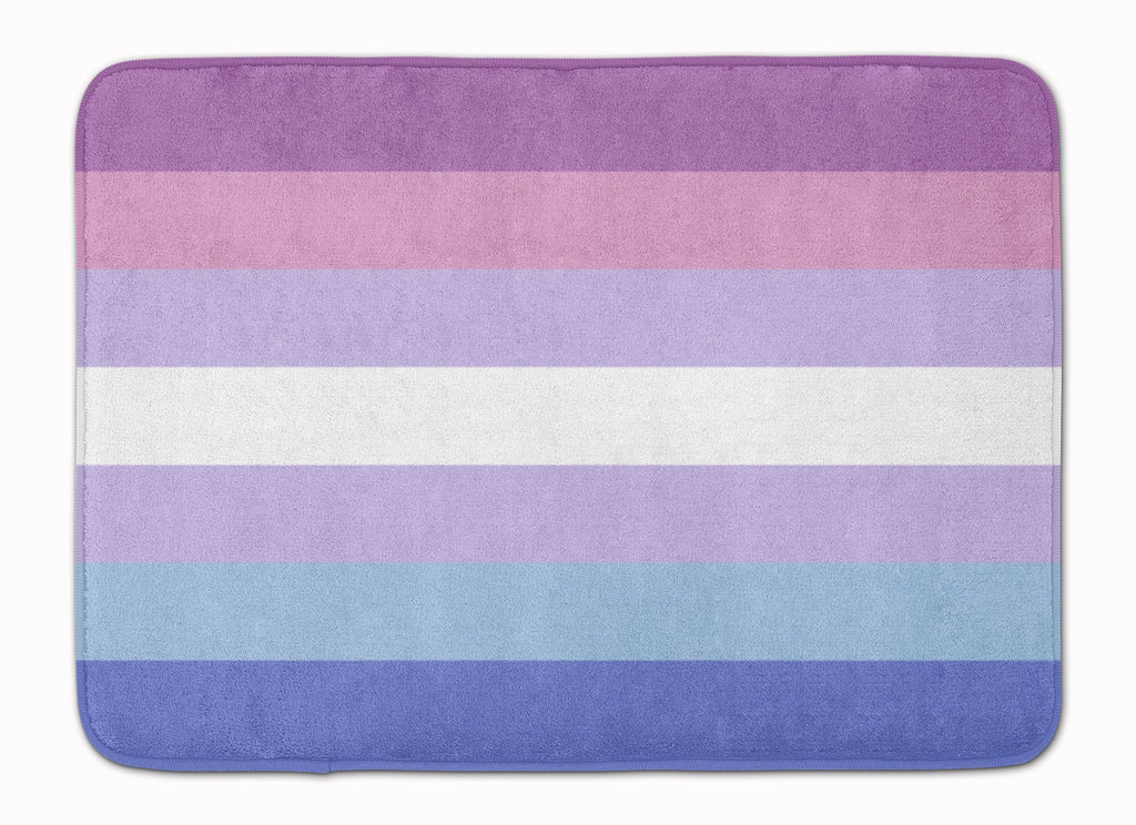 Bigender Pride Memory Foam Kitchen Mat Machine Washable Anti-Fatigue Cushion Comfort Bath or Kitchen Rug
