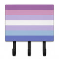 Bigender Pride Leash or Key Holder Wall Hooks, Coat Rack Wall Mount, for Hanging Keys, Towels, Aprons, Leashes
