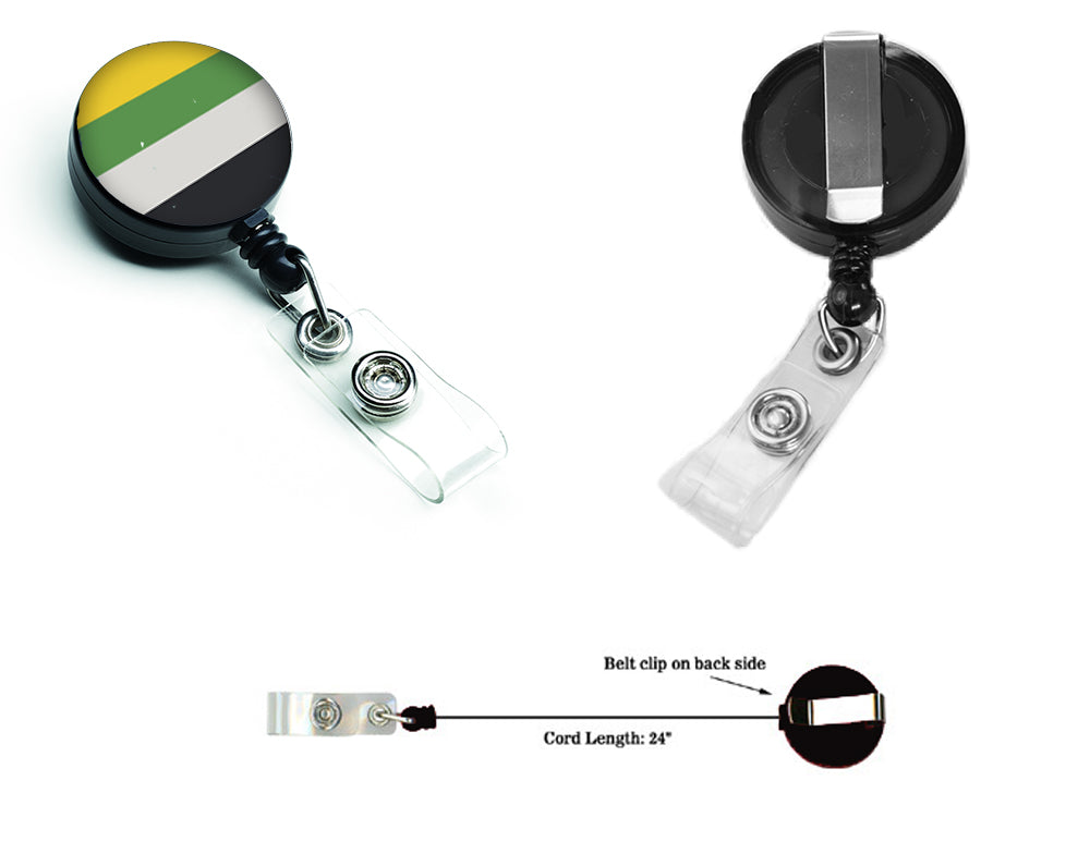 Skiliosexual Pride Retractable Badge Reel for Nurses ID Badge Holder with Clip Retractable Employee Badge Holder, Belt Clip