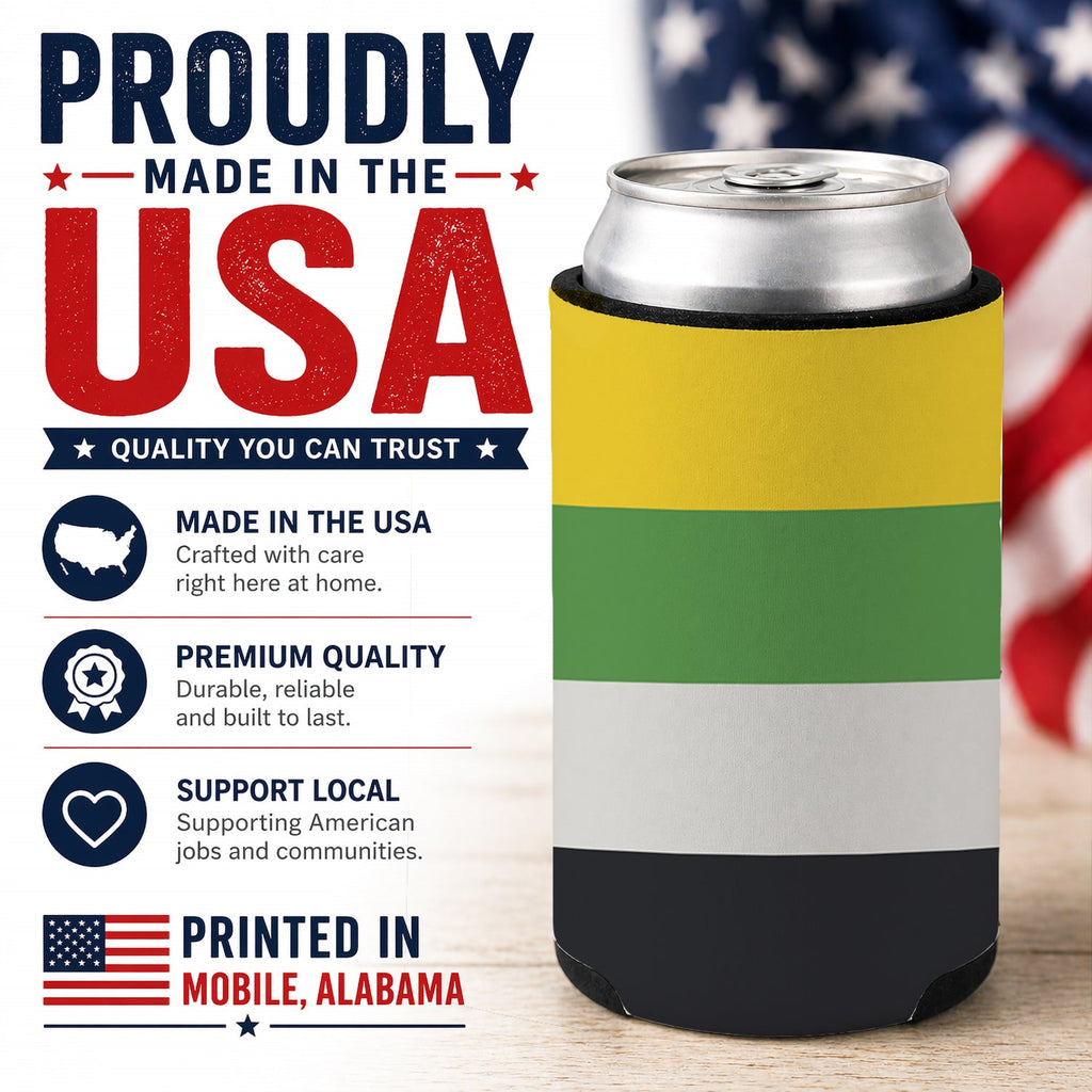 Skiliosexual Pride Can or Bottle Hugger Cooler Sleeve for Standard 12 oz Cans, Insulated Foam Beer & Soda Can Hugger Reusable