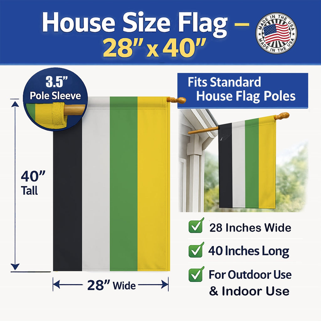 Skiliosexual Pride House Flag 28x40 Porch Sleeve Pole Decorative Outside Yard Banner Artwork Wall Hanging, Polyester