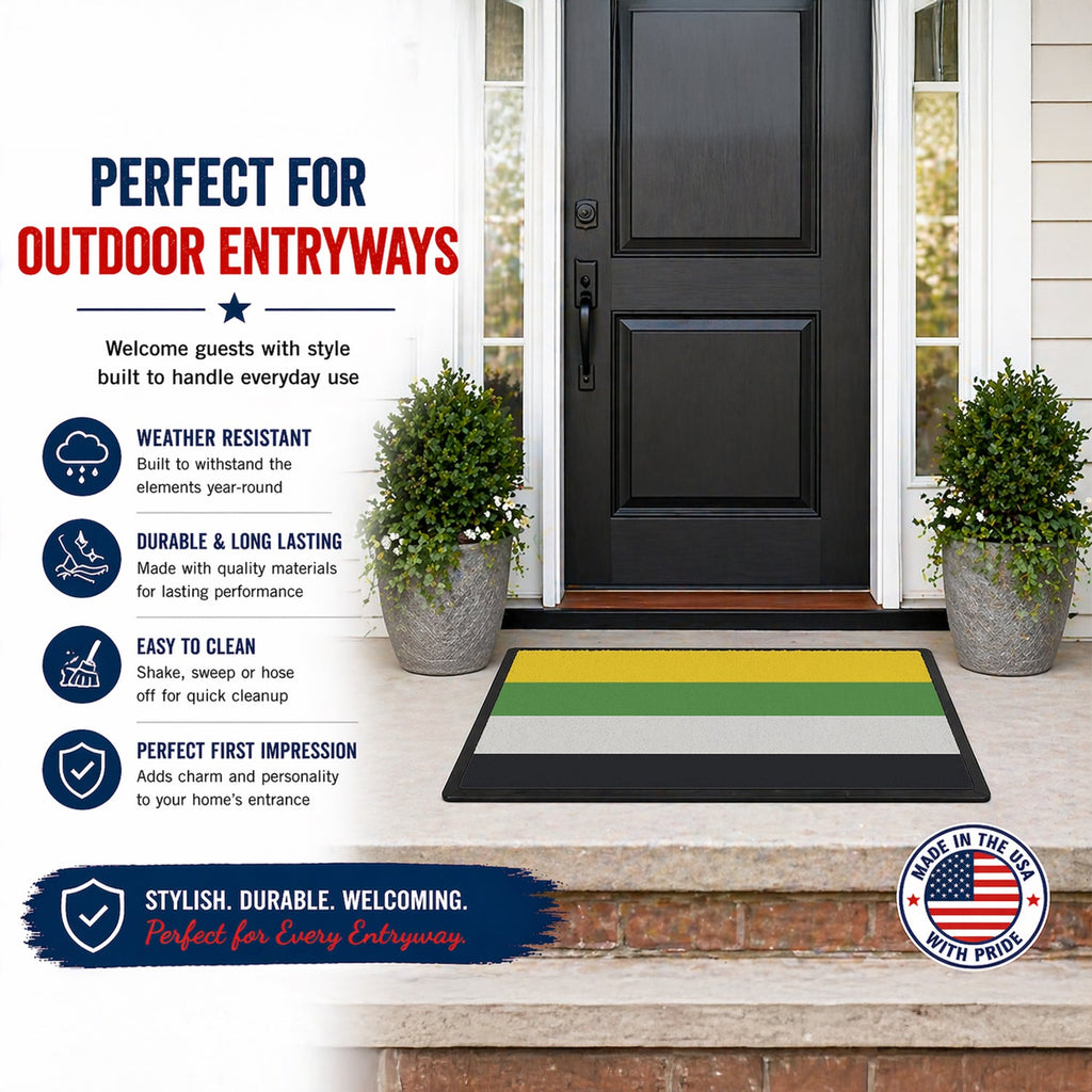 Skiliosexual Pride Doormat Indoor Outdoor 24H X 36W Front Door Mat Rugs for Entryway, Non Slip Washable Low Pile,