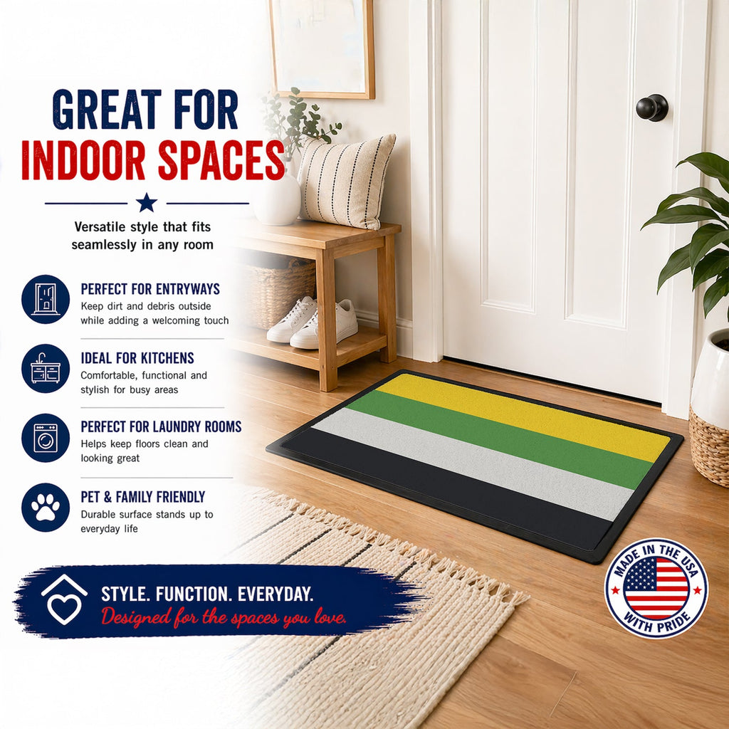 Skiliosexual Pride Doormat Indoor Outdoor 24H X 36W Front Door Mat Rugs for Entryway, Non Slip Washable Low Pile,