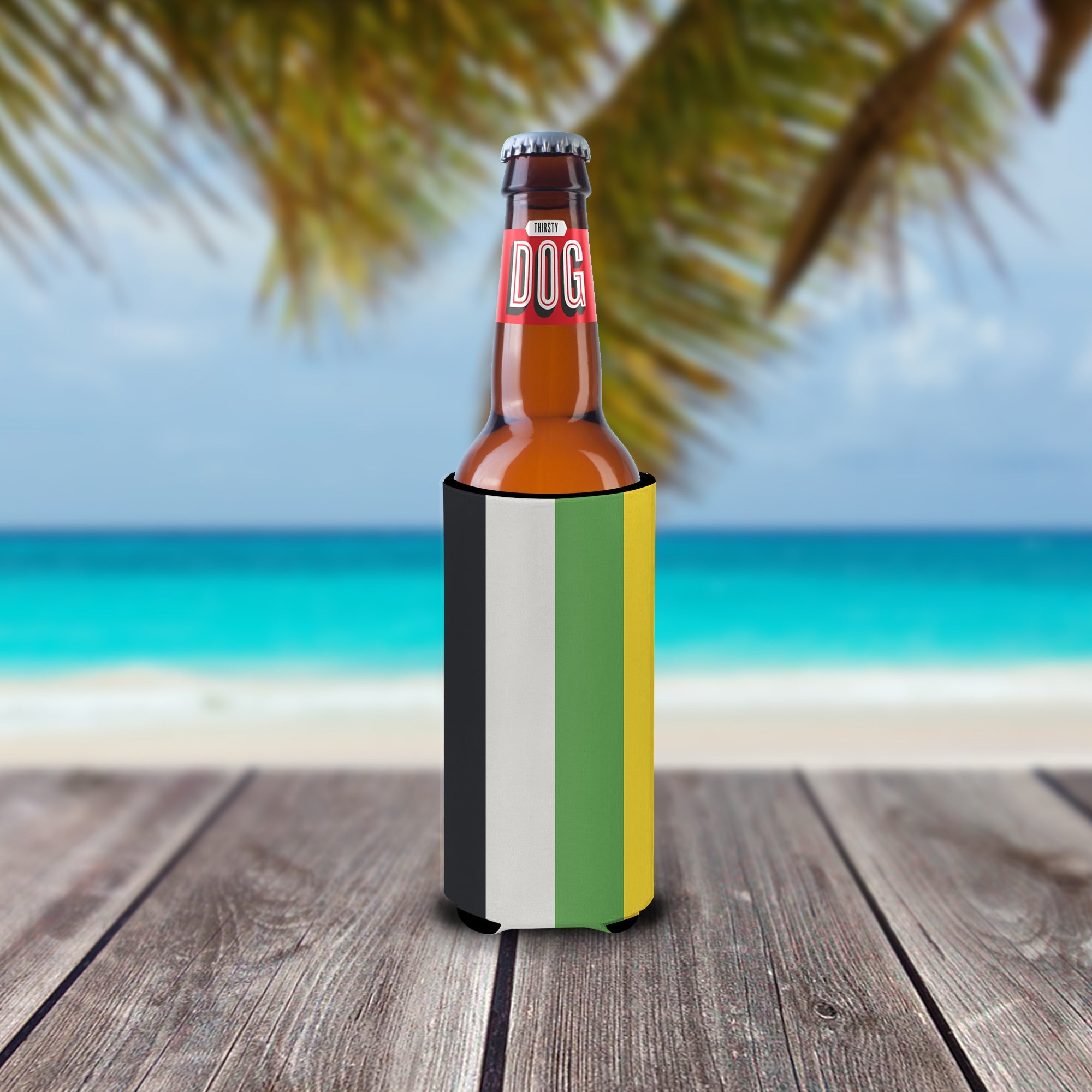 Skiliosexual Pride Slim Can Hugger , Insulated Foam Hugger for 12 oz Slim Cans, Beer Bottles & Water Bottles, Printed in USA