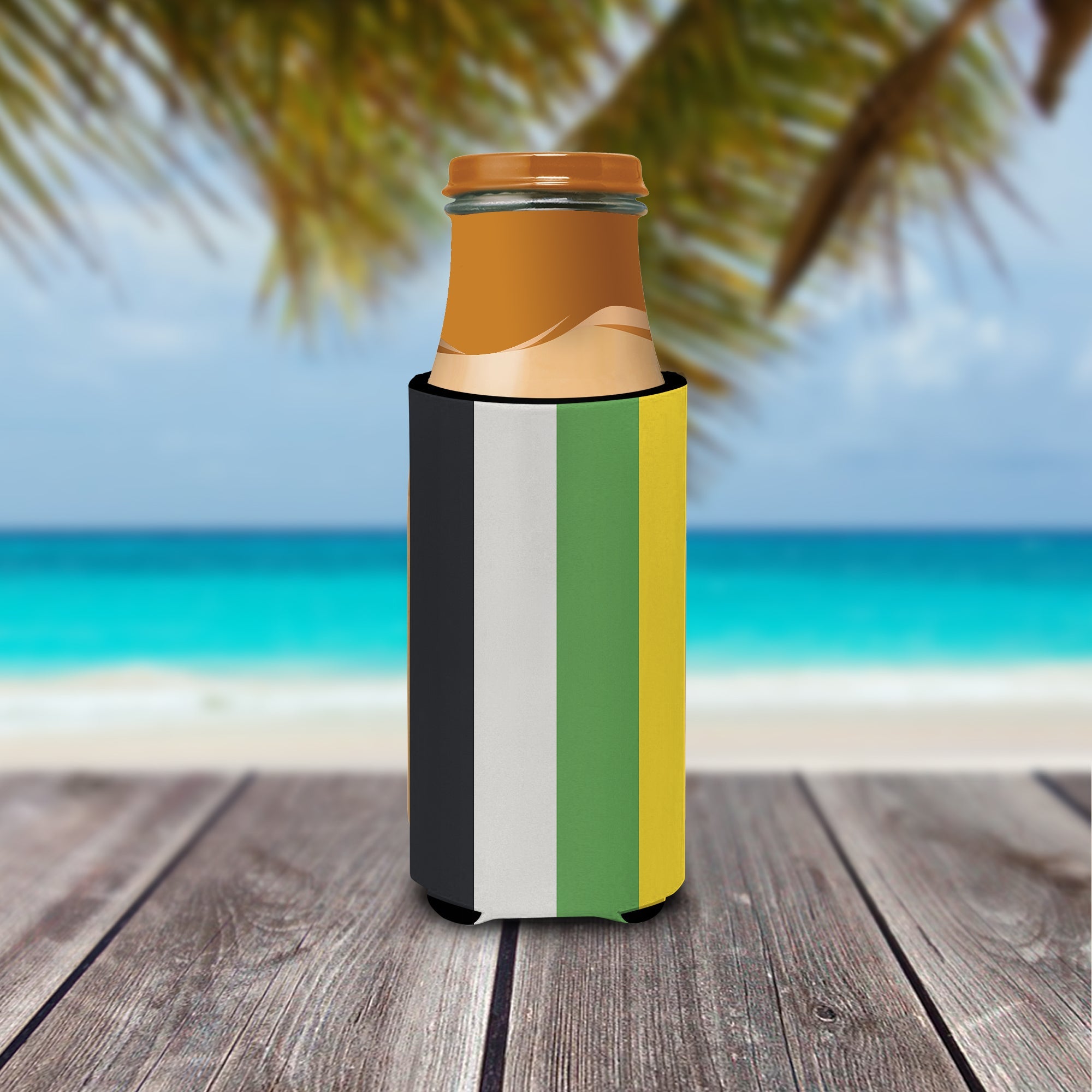 Skiliosexual Pride Slim Can Hugger , Insulated Foam Hugger for 12 oz Slim Cans, Beer Bottles & Water Bottles, Printed in USA